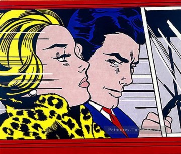 en el coche 1963 Roy Lichtenstein Pinturas al óleo
